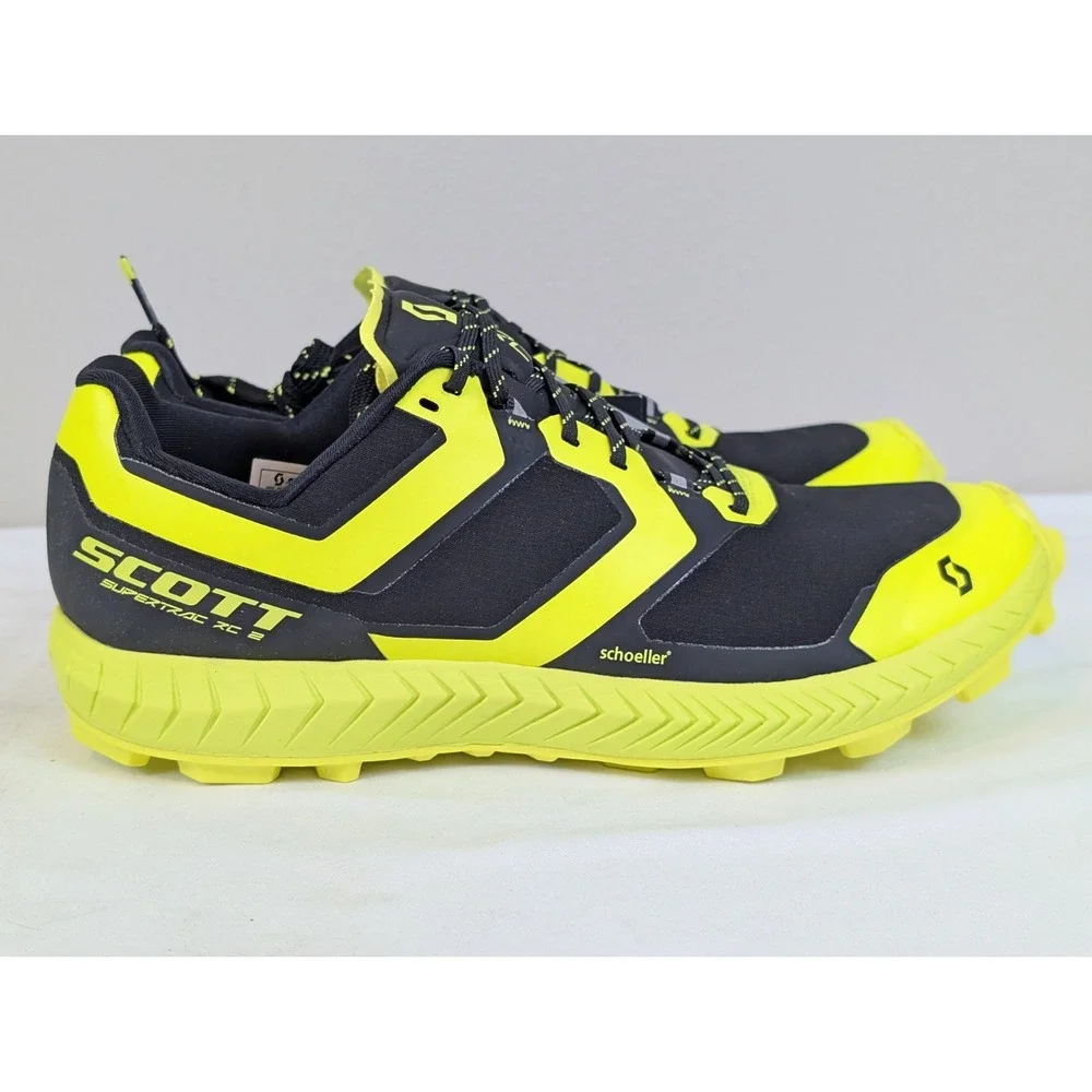 SCOTT Supertrac RC 2 Trail Running Shoes Women's 8.5 Black Yellow Lightweight